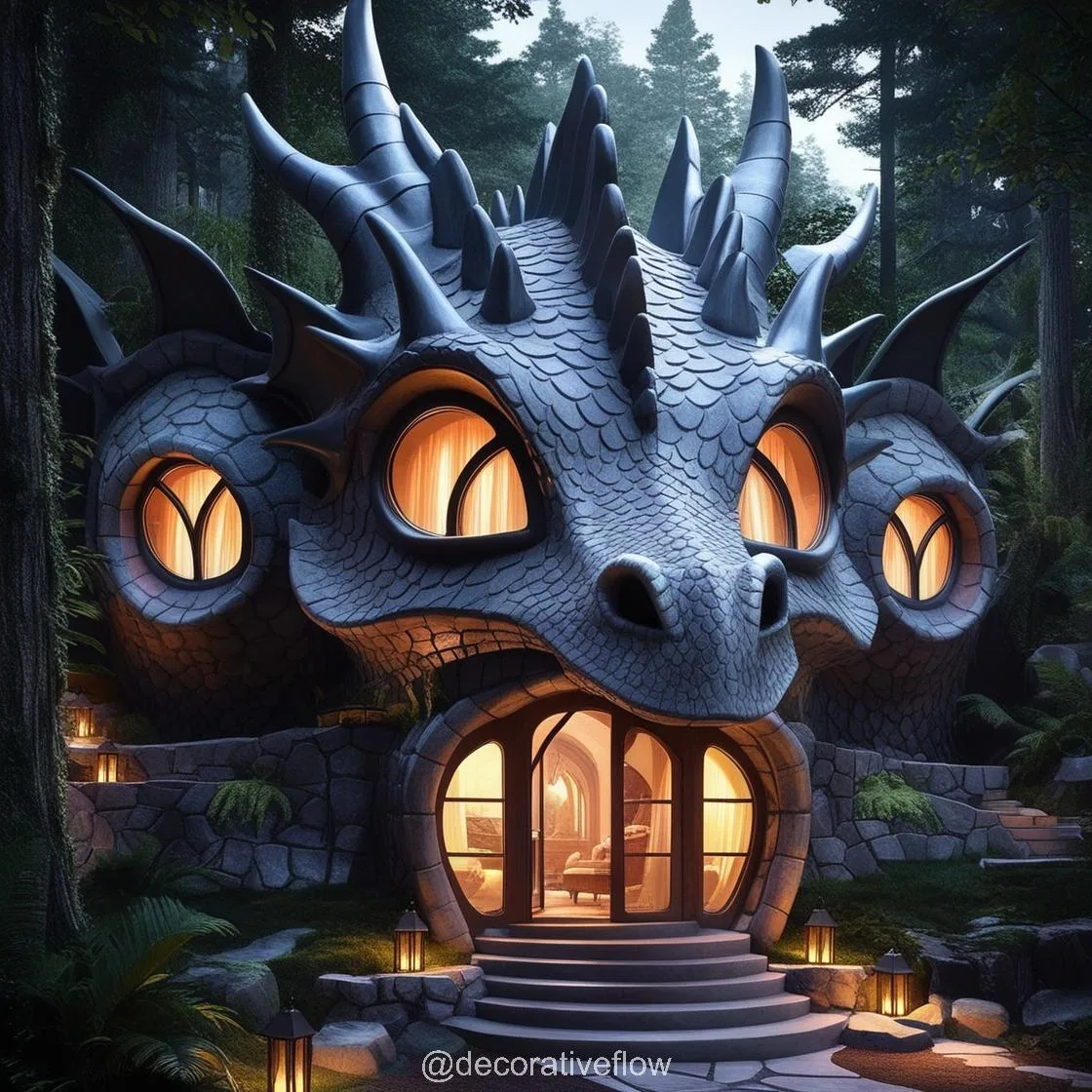 Dragon House Design: A Fusion of Tradition, Fantasy, and Functionality