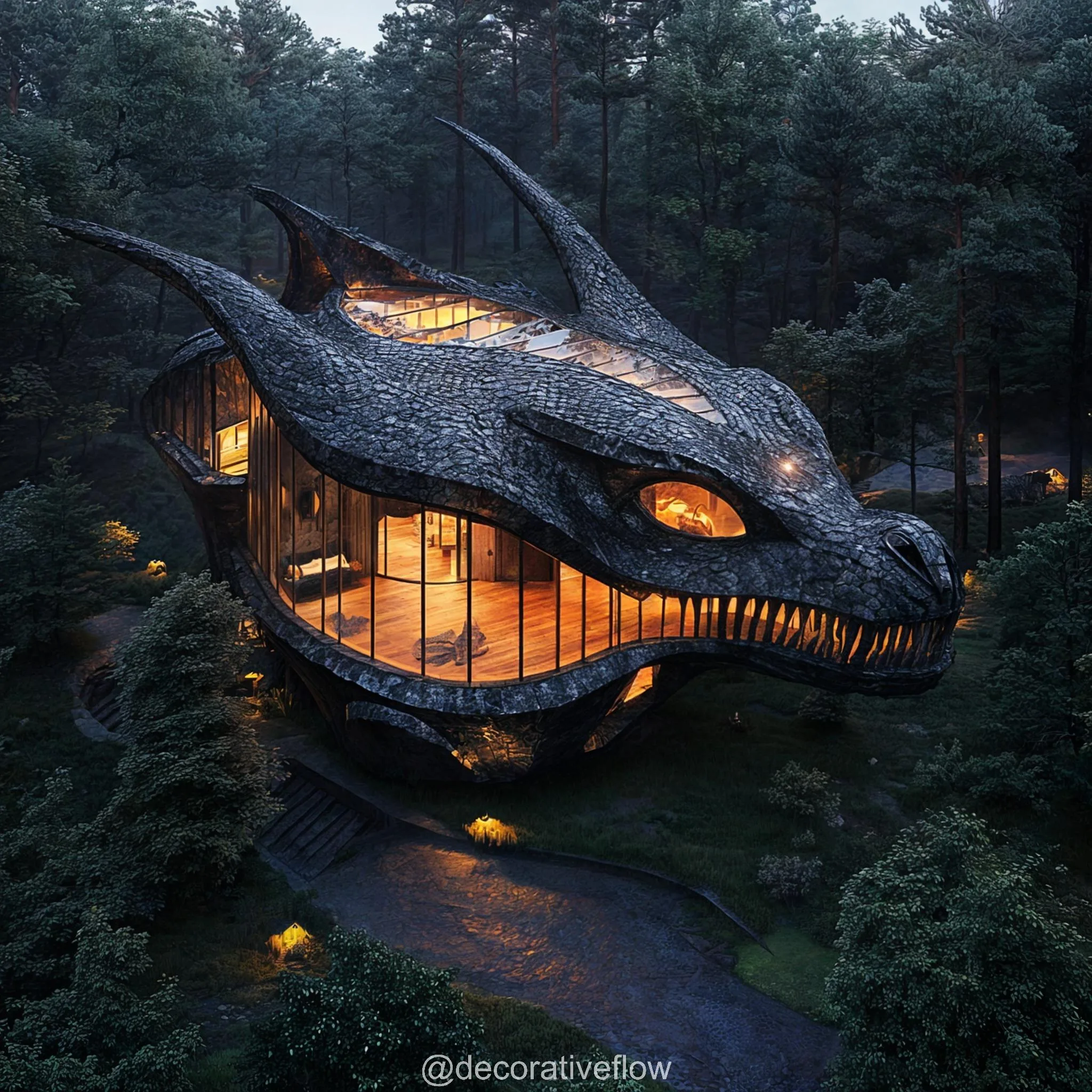 Eastern Influence in Dragon House Design