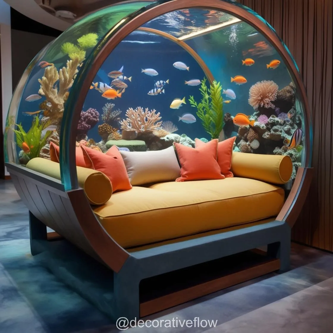 Dive into Comfort: Transform Your Space with the Unique Aquarium Lounger