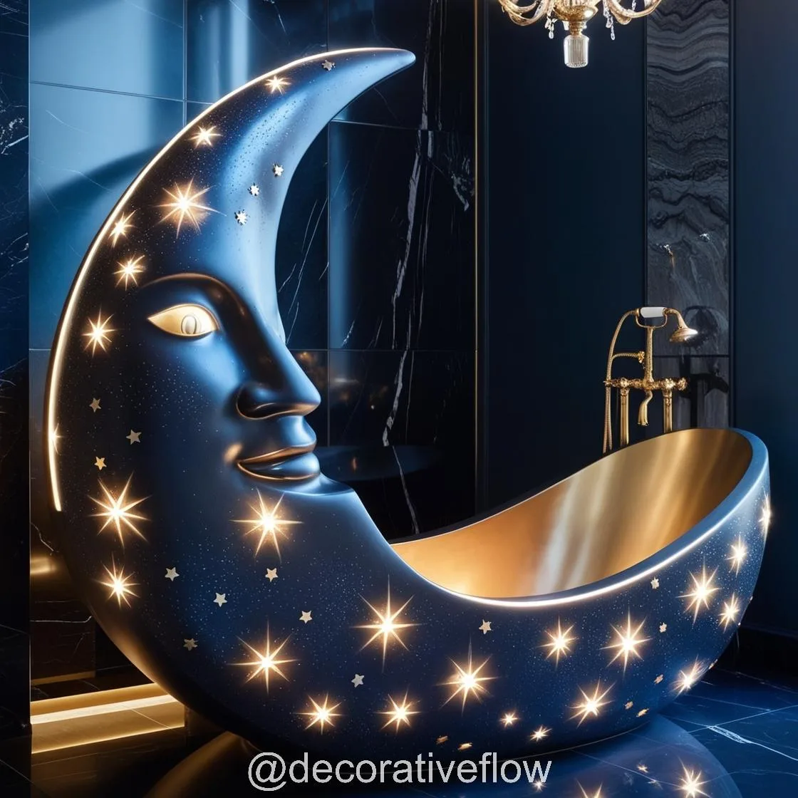 Experience Serenity: The Enchanting Blue Moon Bathtub for Luxurious Relaxation