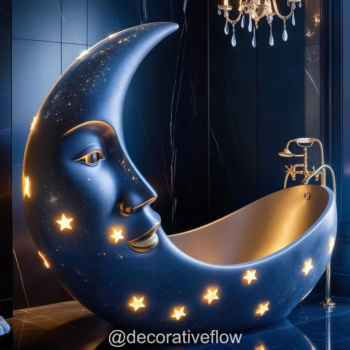 Experience Serenity: The Enchanting Blue Moon Bathtub for Luxurious Relaxation