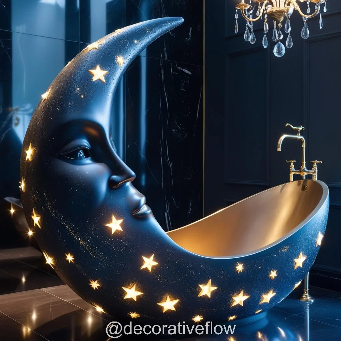 Experience Serenity: The Enchanting Blue Moon Bathtub for Luxurious Relaxation