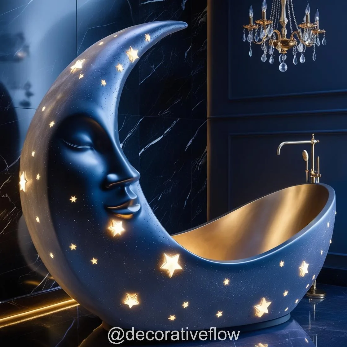 Experience Serenity: The Enchanting Blue Moon Bathtub for Luxurious Relaxation