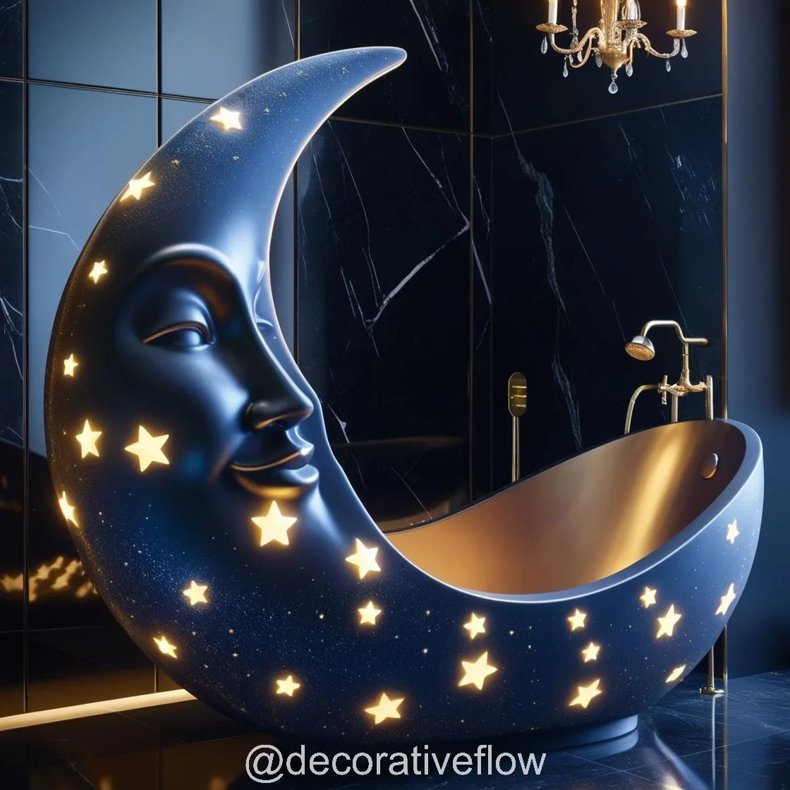 Experience Serenity: The Enchanting Blue Moon Bathtub for Luxurious Relaxation