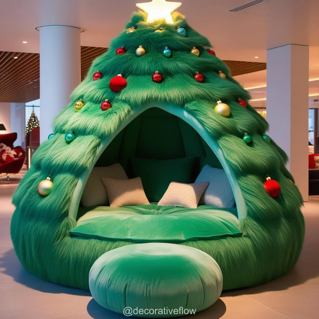 Embracing the Magic of a Christmas Tree Lounging Den