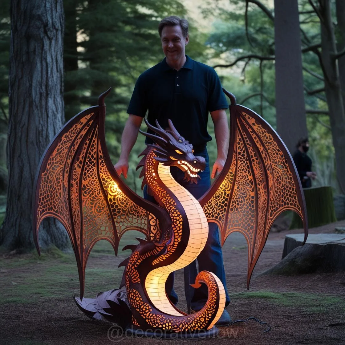 Dragon Wood Carved Lamps: Adding a Touch of Enchantment to Your Space