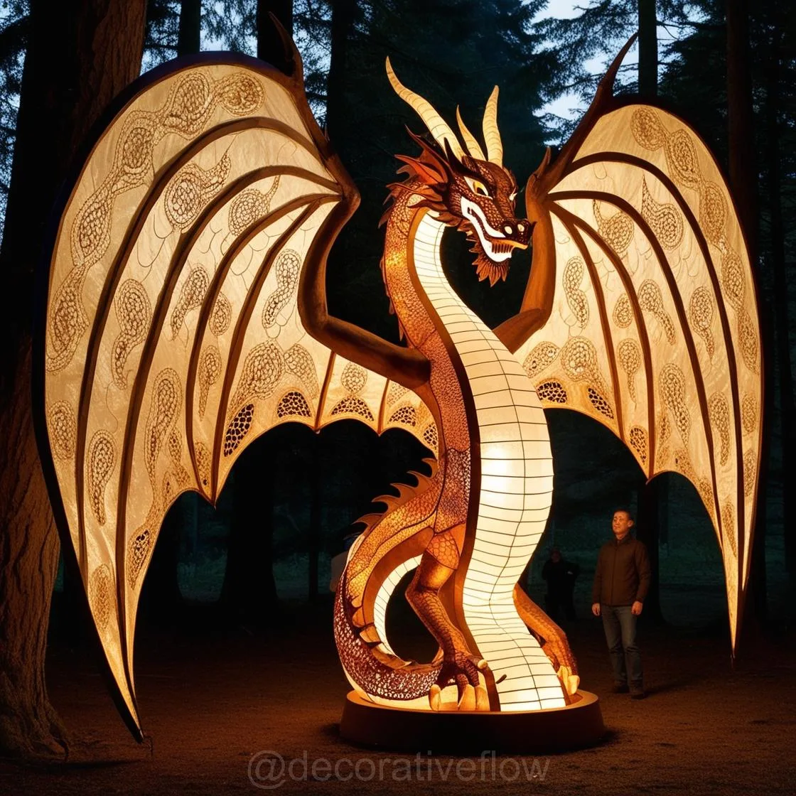 Dragon Wood Carved Lamps: Adding a Touch of Enchantment to Your Space