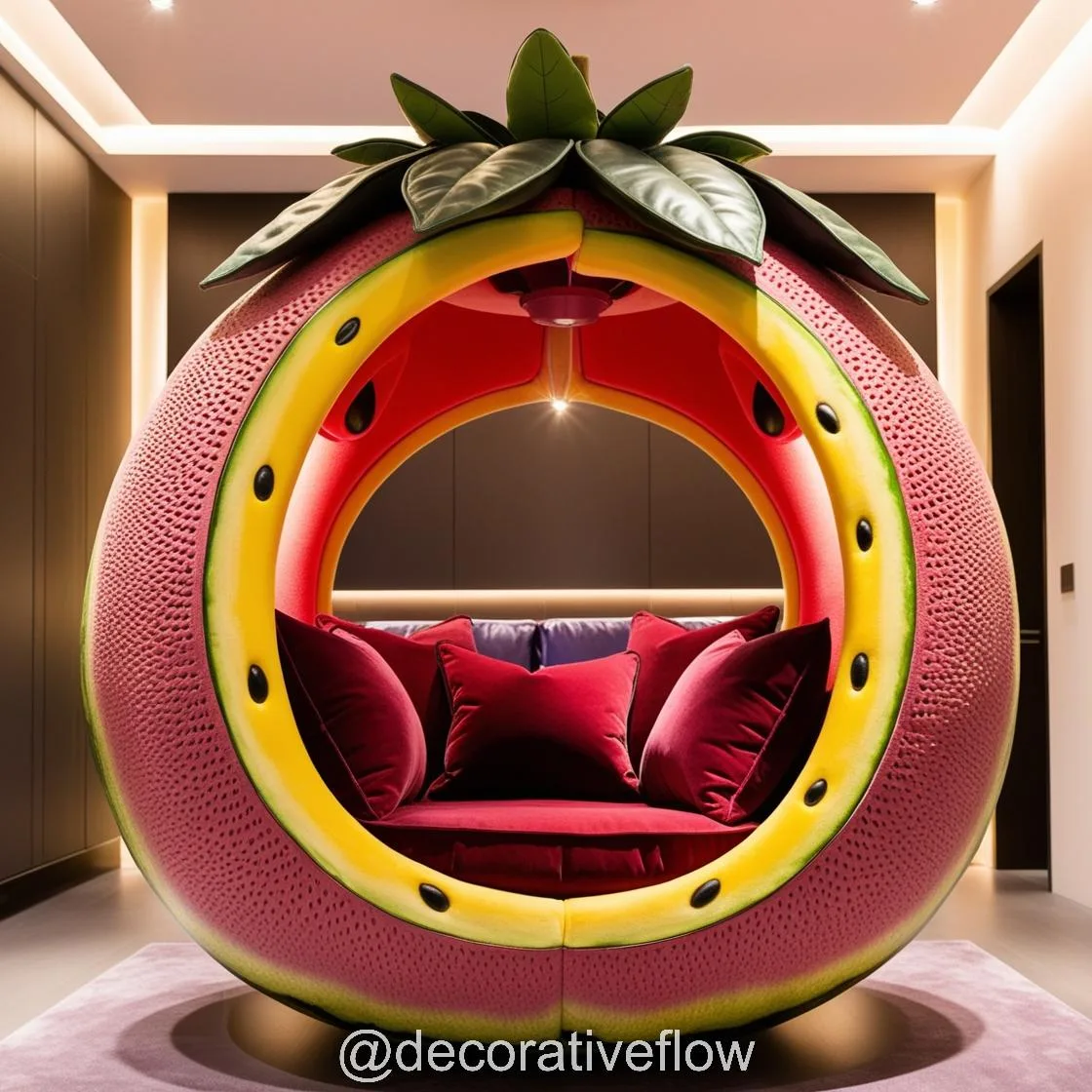 Title: Bring a Slice of Paradise to Your Backyard with Giant Fruit Lounging Pods