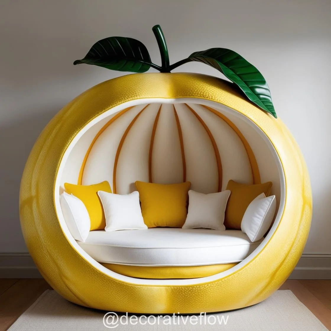 Title: Bring a Slice of Paradise to Your Backyard with Giant Fruit Lounging Pods