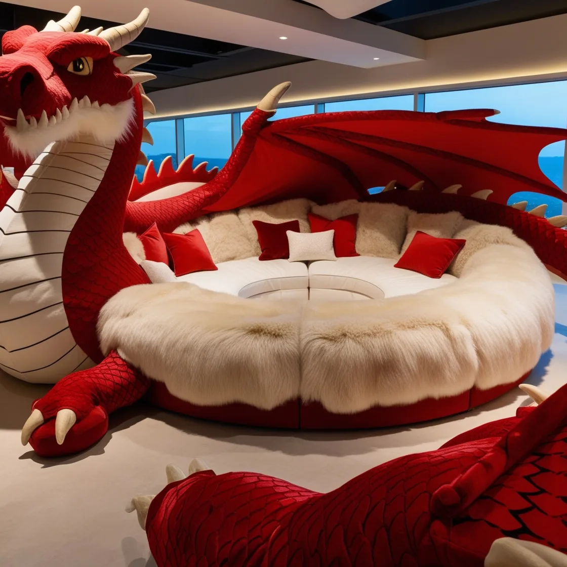 Exploring the Design, Materials, and Applications of Giant Fur Dragon Loungers