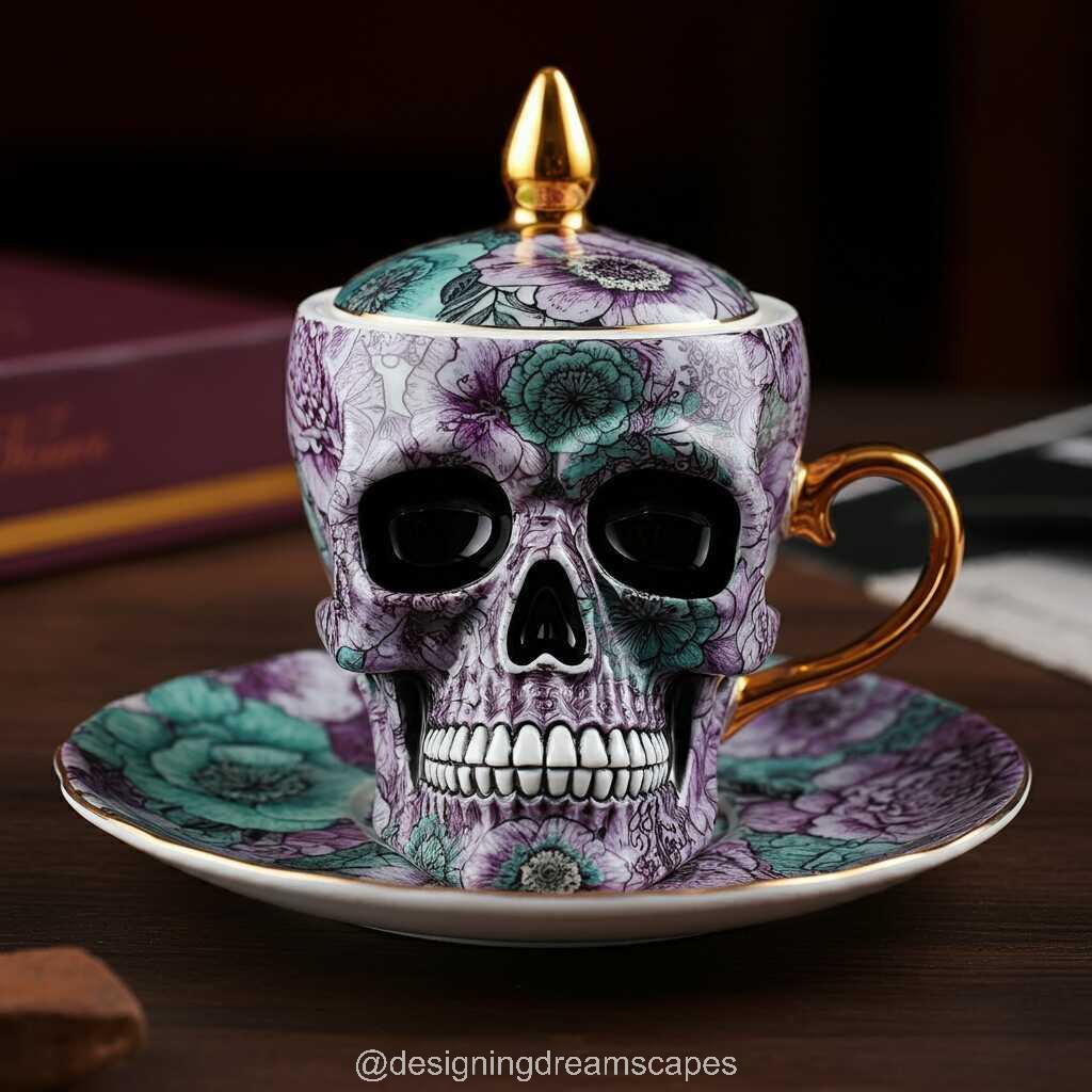 4. Incorporating Skull Shaped Teacups into Home Decor