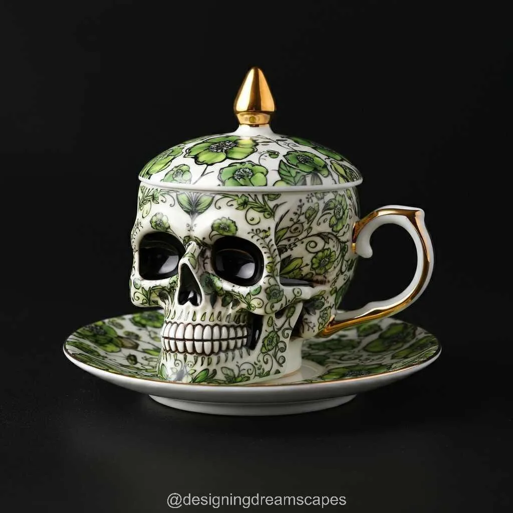 5. Skull Shaped Teacups as Collectible Art Pieces