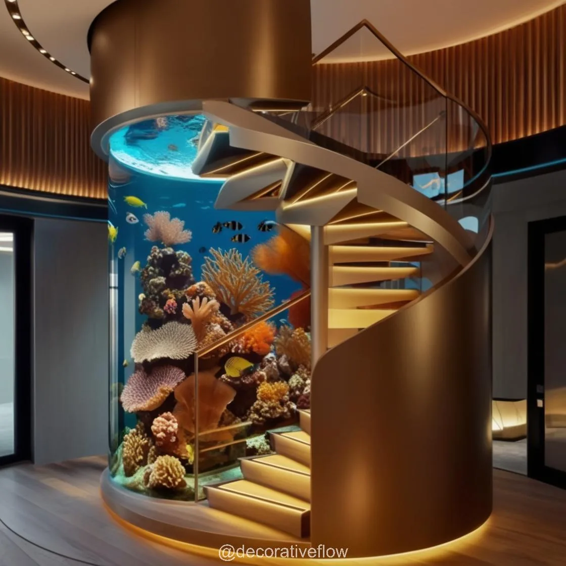 Exploring the Beauty of the Spiral Staircase Aquarium