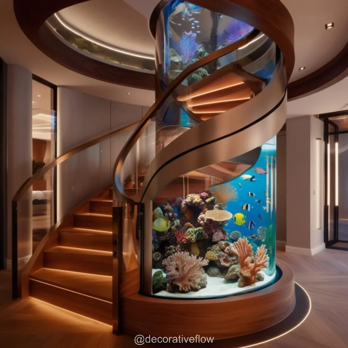 Exploring the Beauty of the Spiral Staircase Aquarium