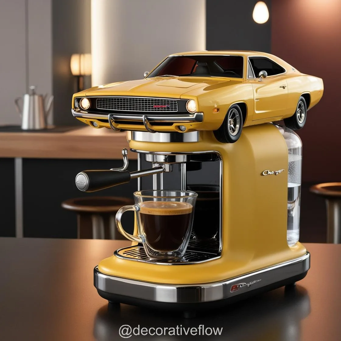 Brew in Style: Experience the Thrill of the Dodge Charger Inspired Coffee Maker