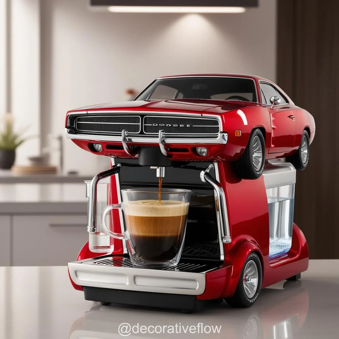 Brew in Style: Experience the Thrill of the Dodge Charger Inspired Coffee Maker