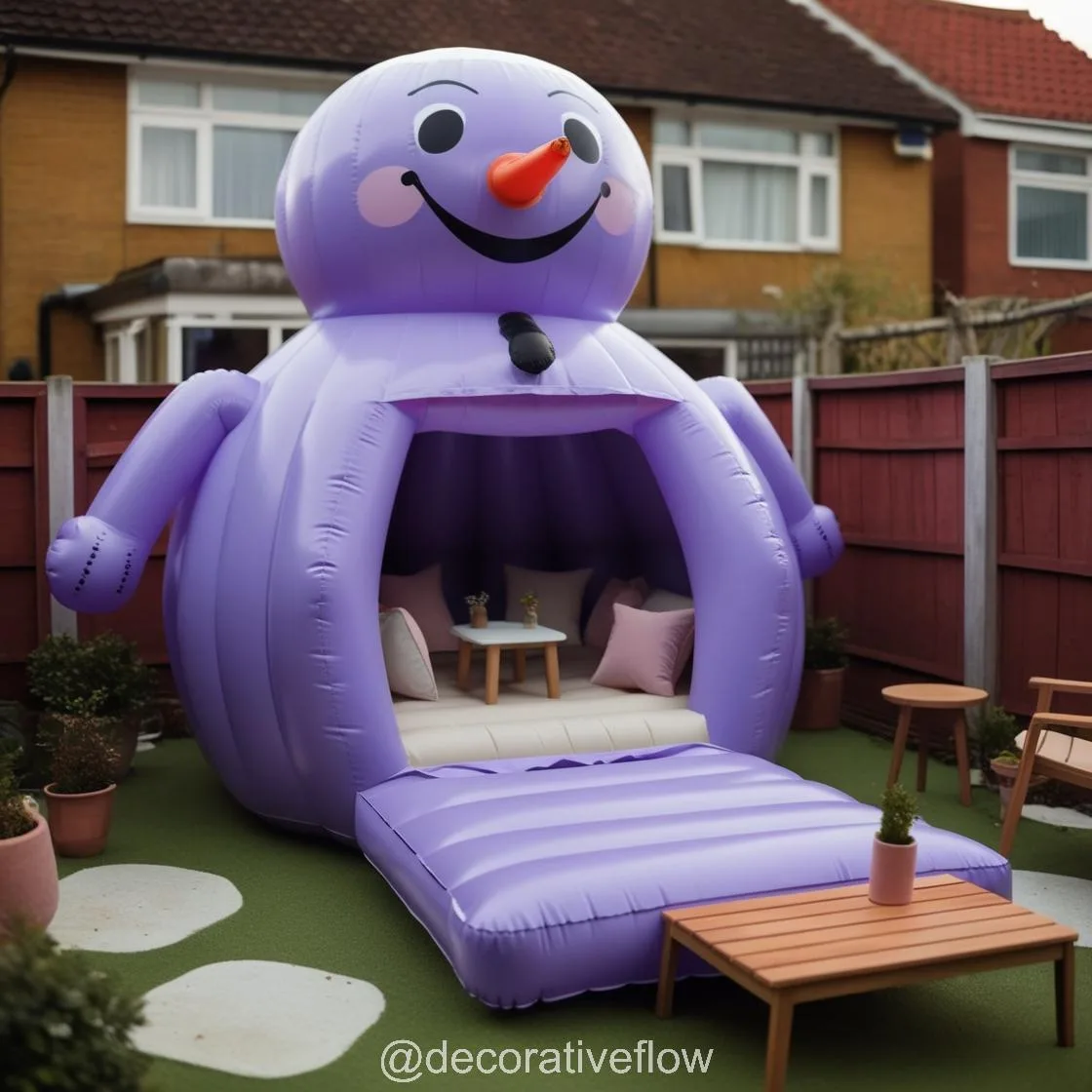 Create a Winter Wonderland: Relax and Unwind in Inflatable Snowmen Lounging Dens