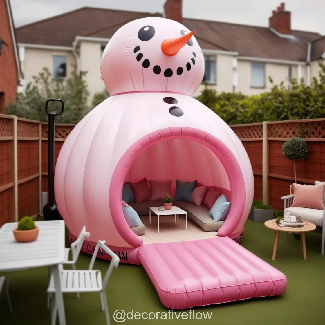 Create a Winter Wonderland: Relax and Unwind in Inflatable Snowmen Lounging Dens