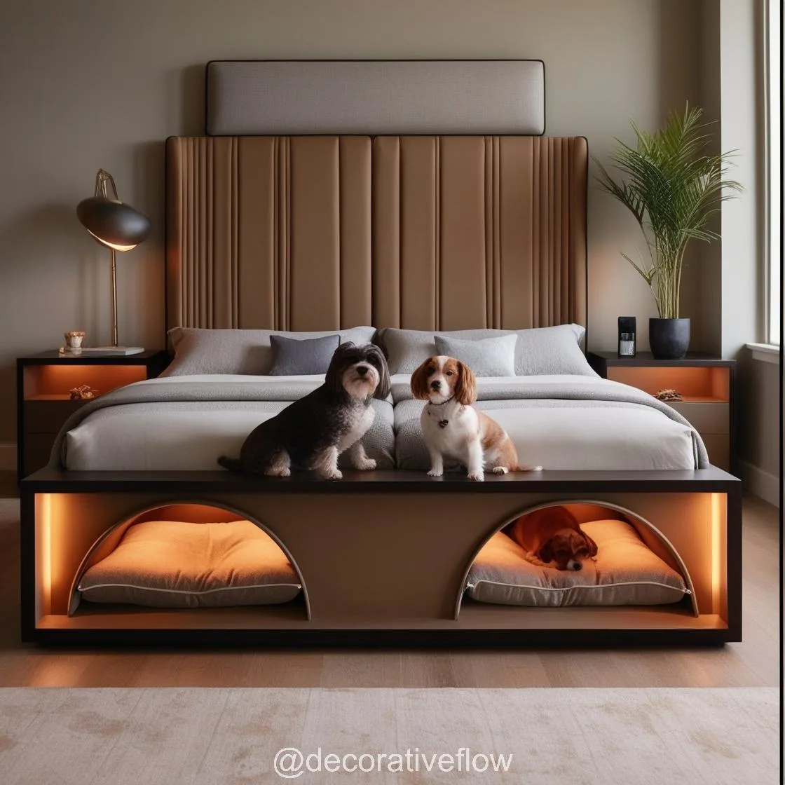 Ultimate Coziness: Explore the Charm of beds with built in dog bed pods