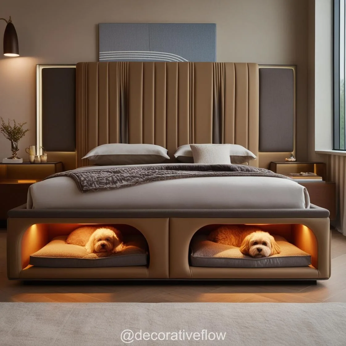 Ultimate Coziness: Explore the Charm of beds with built in dog bed pods