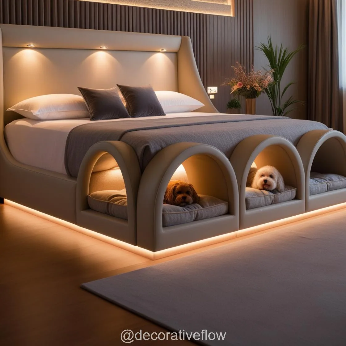 Ultimate Coziness: Explore the Charm of beds with built in dog bed pods