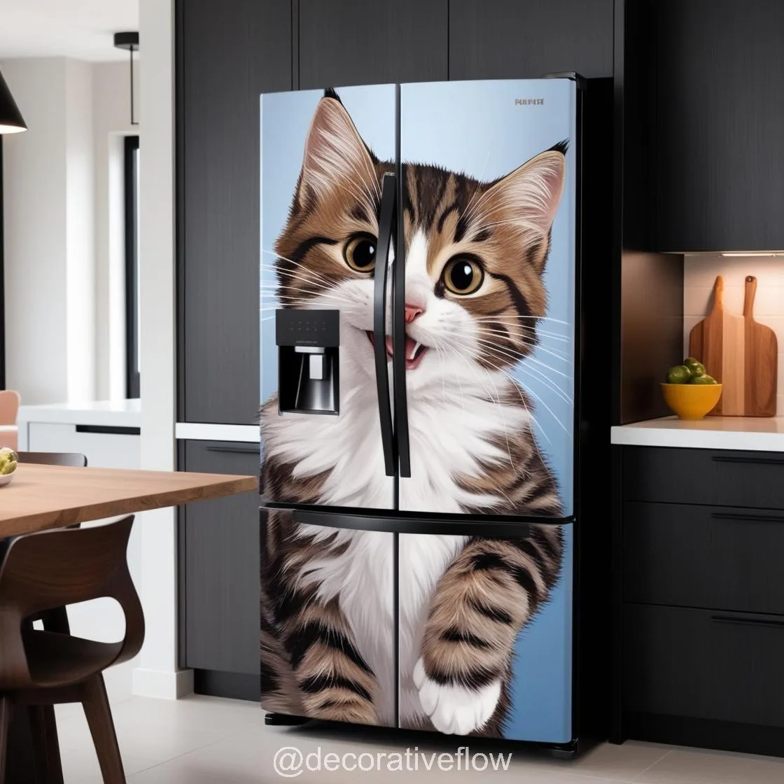 Cat-Inspired Fridge: A Whimsical Addition for Cat Lovers Everywhere