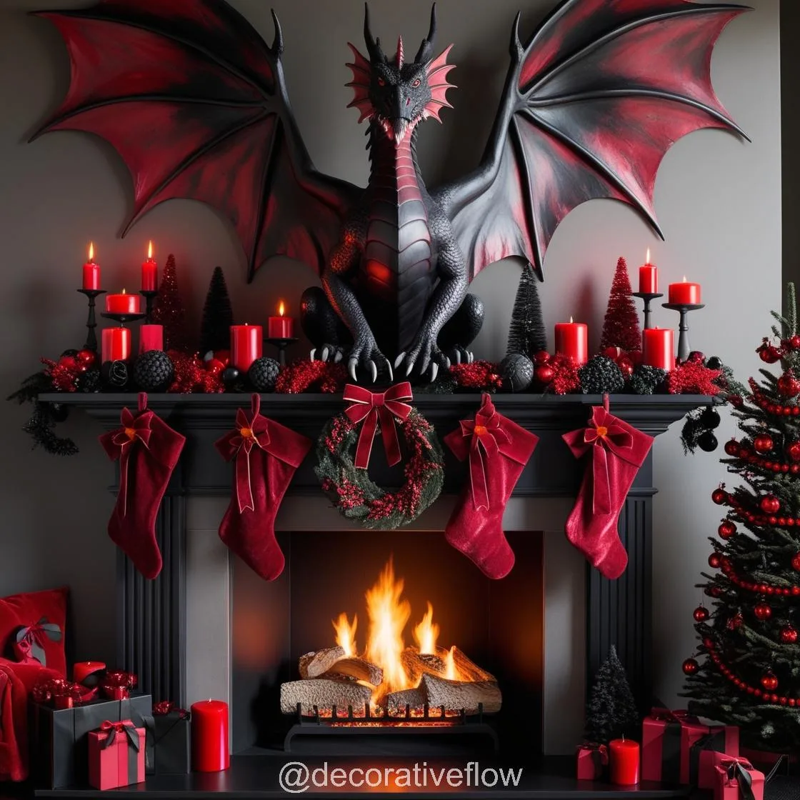 Unleash Mythical Charm: The Enchanting Appeal of Dragon Decorated Fireplaces