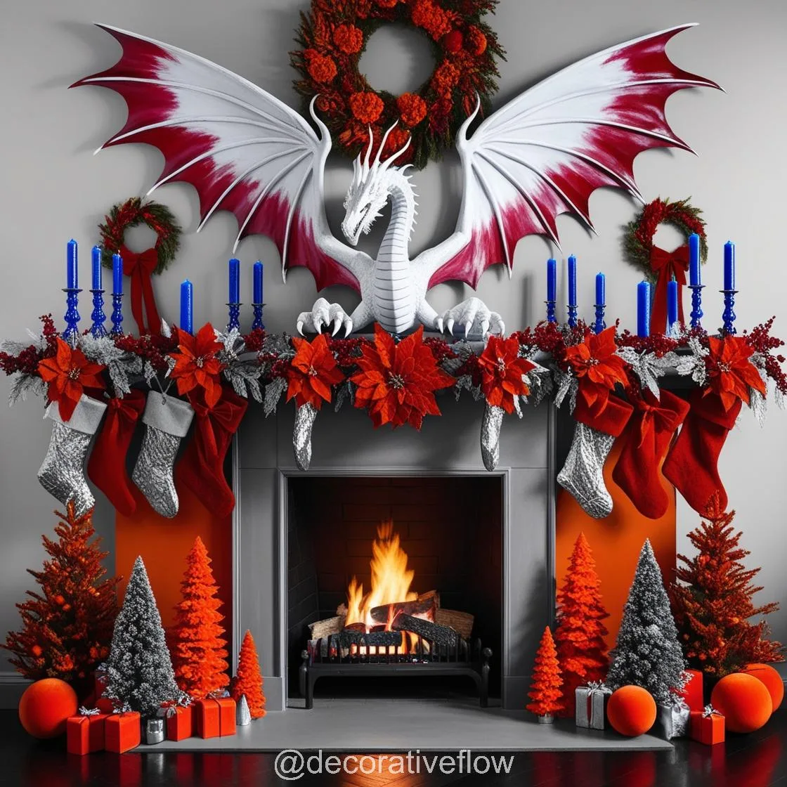 Unleash Mythical Charm: The Enchanting Appeal of Dragon Decorated Fireplaces