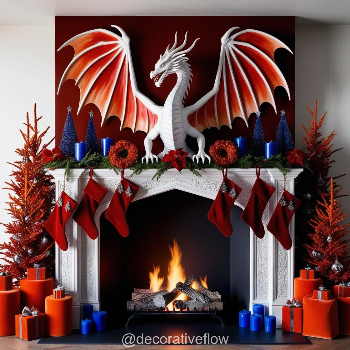 Unleash Mythical Charm: The Enchanting Appeal of Dragon Decorated Fireplaces