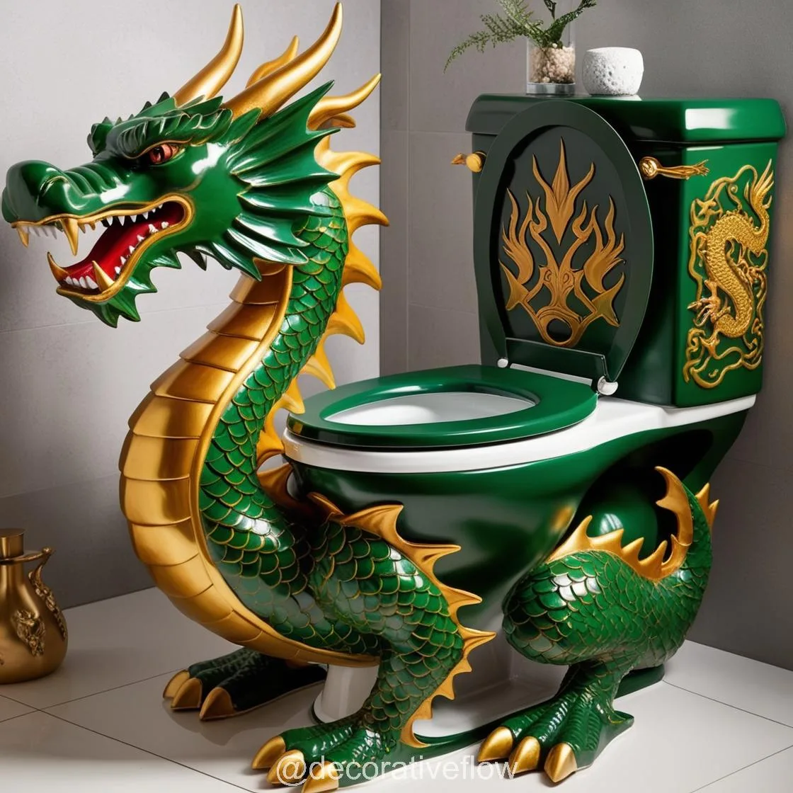 Unleash Mystical Elegance: Transform Your Bathroom with Dragon Toilets