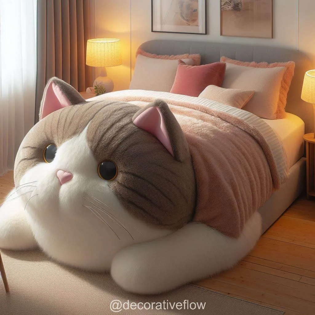 Transform Your Space with the Adorable Charm of a Giant Cat Bed