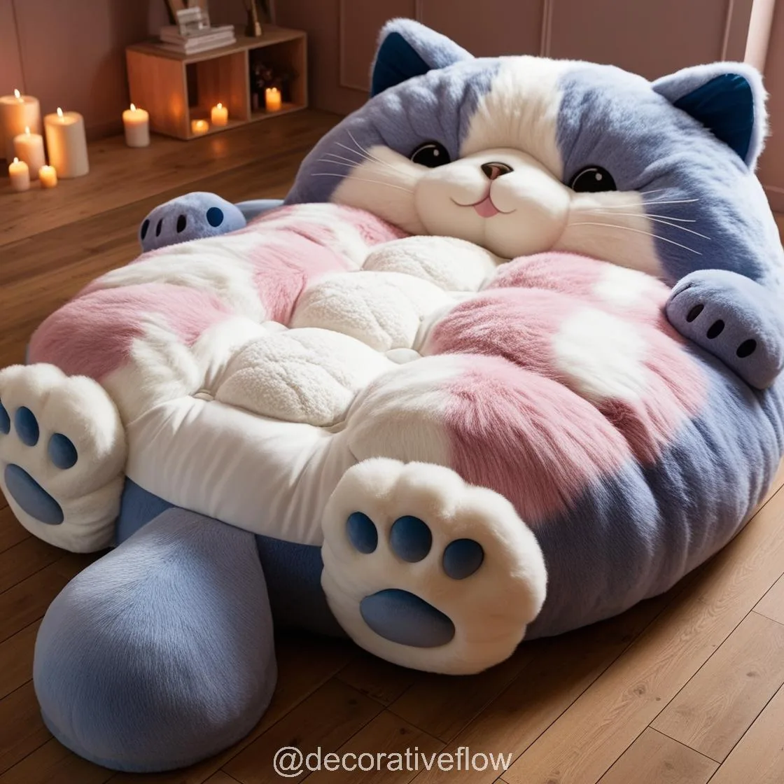 Transform Your Space with the Adorable Charm of a Giant Cat Bed