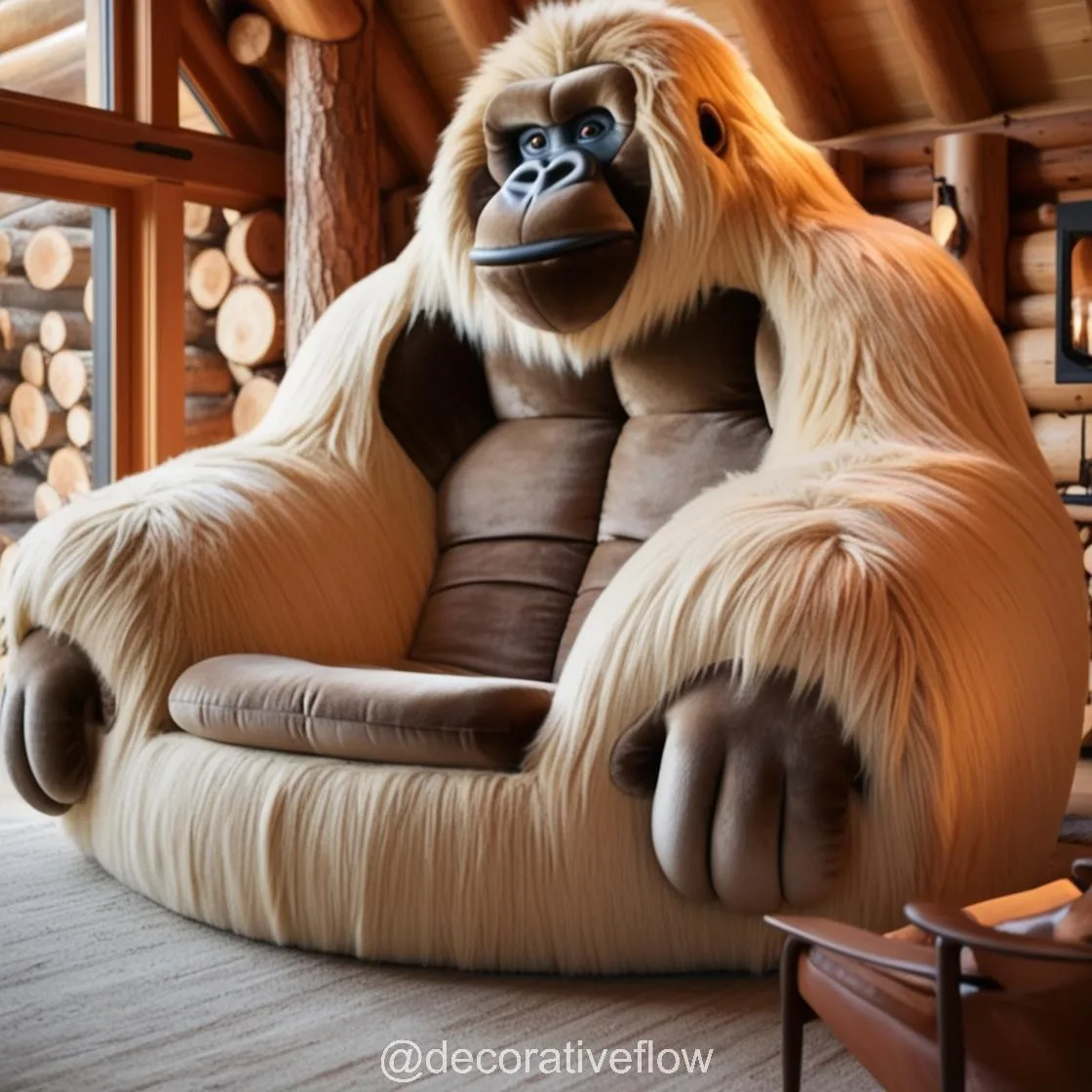 Embrace Cozy Wilderness Vibes with the Giant Sasquatch Lounger