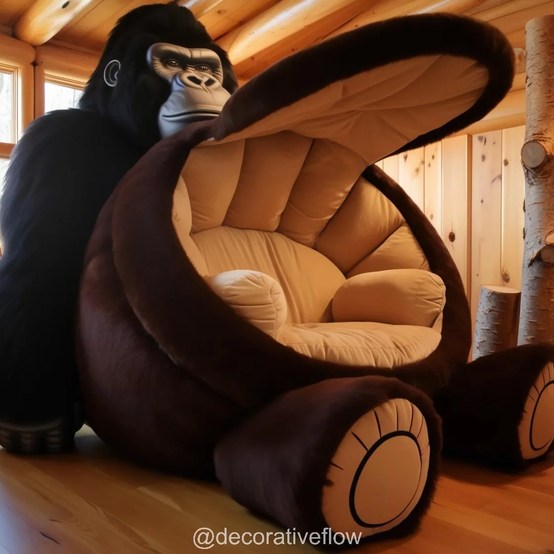 Embrace Cozy Wilderness Vibes with the Giant Sasquatch Lounger