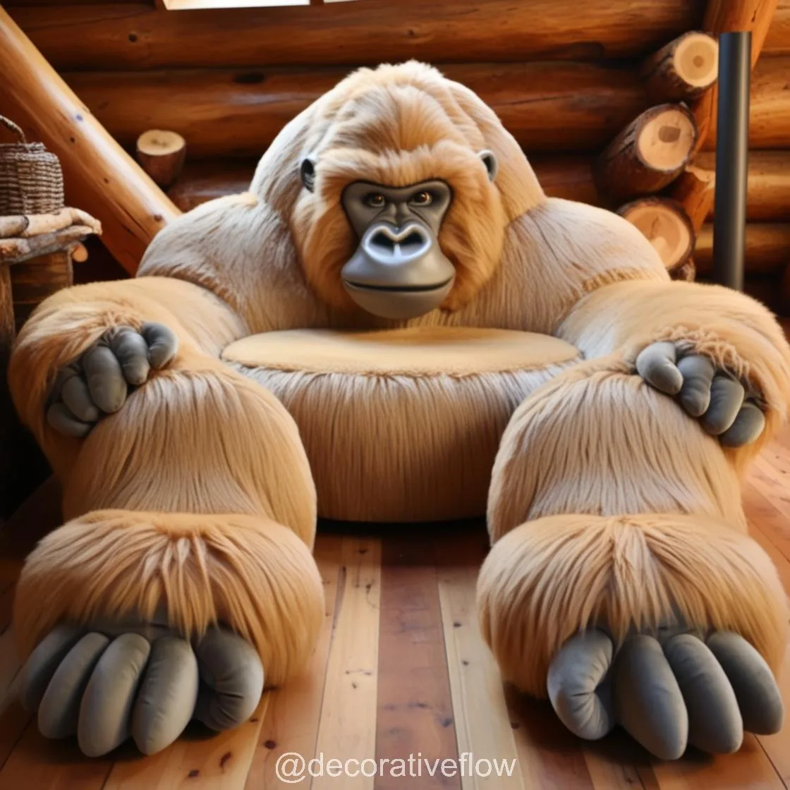 Embrace Cozy Wilderness Vibes with the Giant Sasquatch Lounger