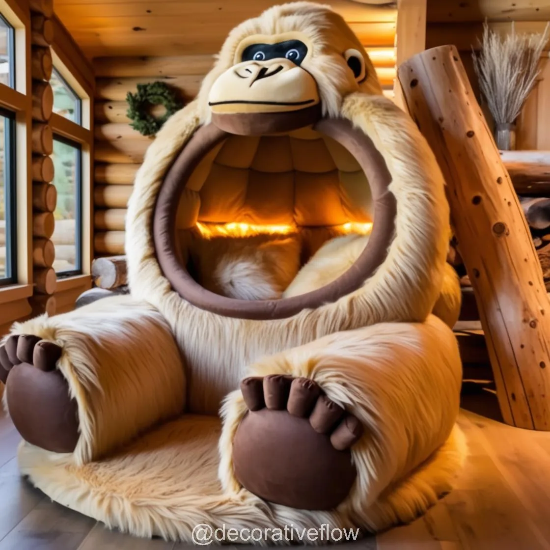 Embrace Cozy Wilderness Vibes with the Giant Sasquatch Lounger