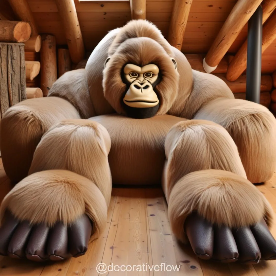 Embrace Cozy Wilderness Vibes with the Giant Sasquatch Lounger