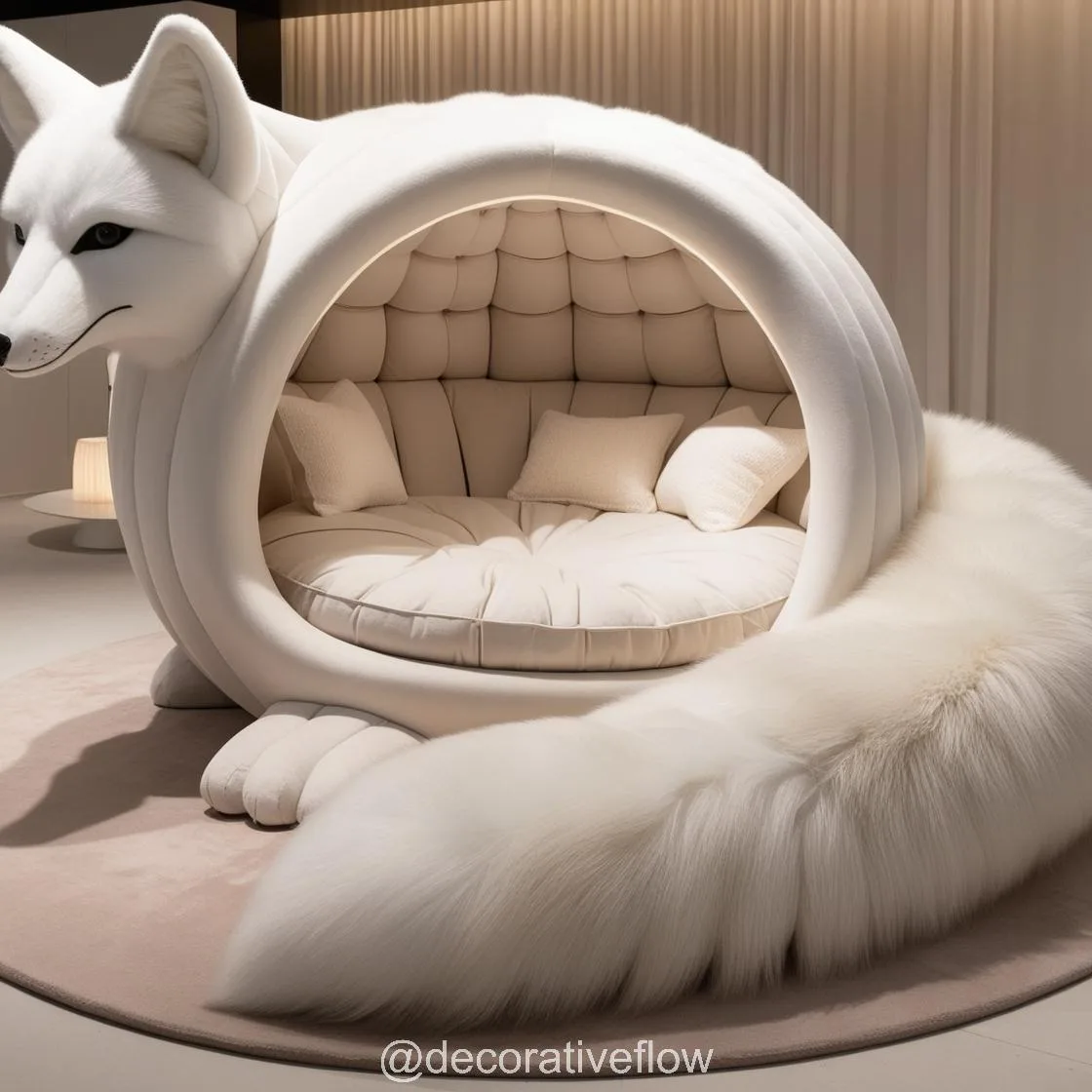 Lounge Like a Wolf: Experience Cozy Luxury with the Giant Wolf Lounging Pod