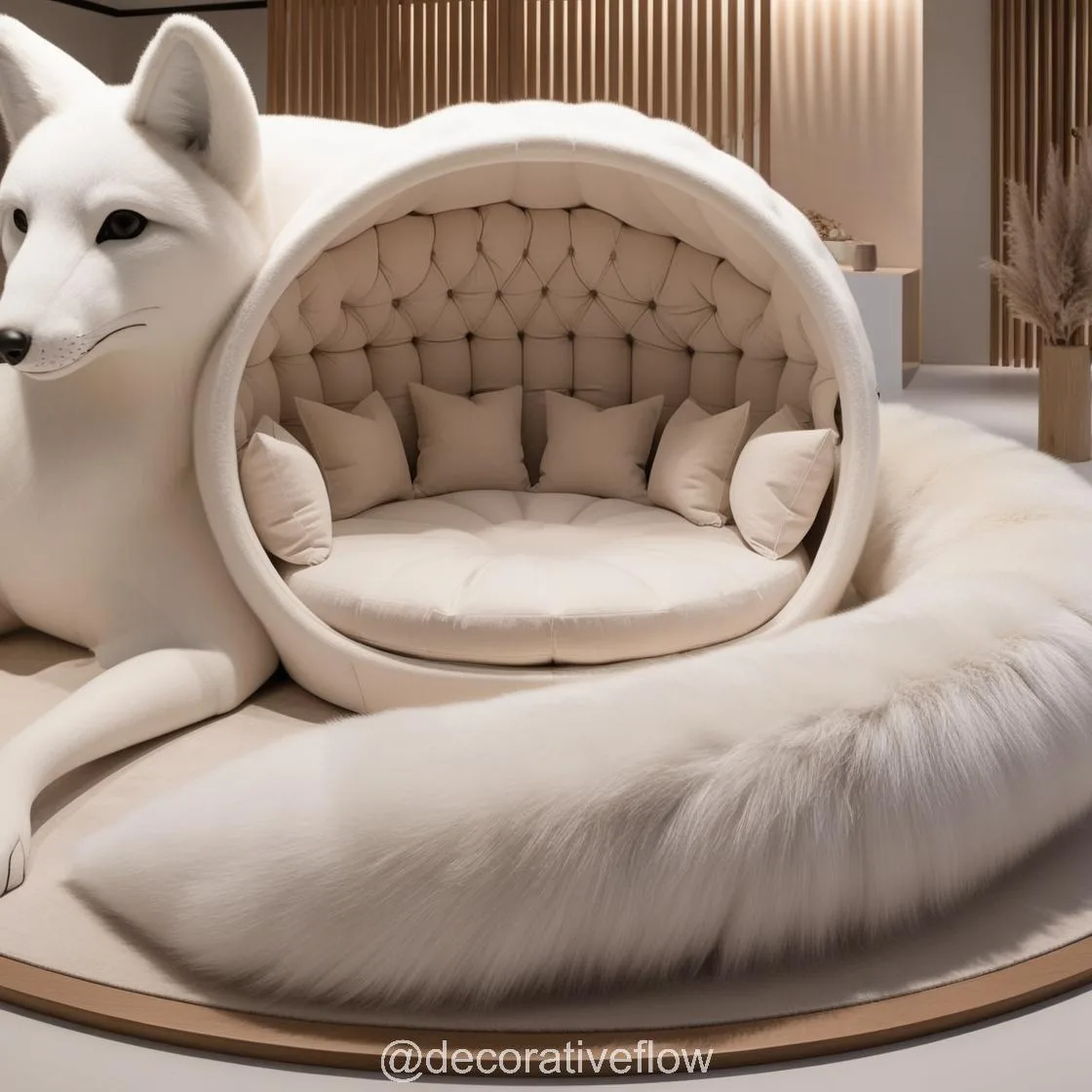 Lounge Like a Wolf: Experience Cozy Luxury with the Giant Wolf Lounging Pod