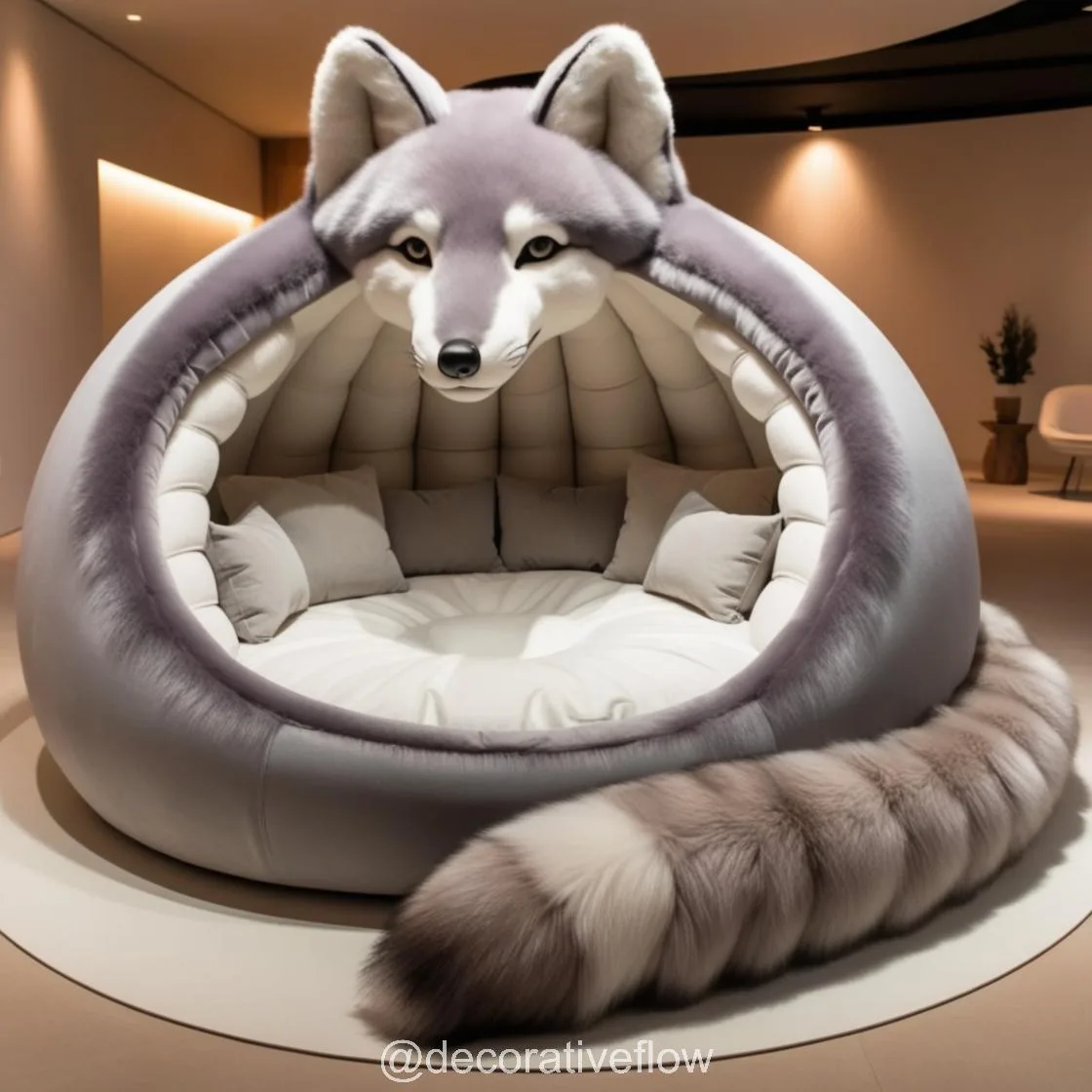 Lounge Like a Wolf: Experience Cozy Luxury with the Giant Wolf Lounging Pod