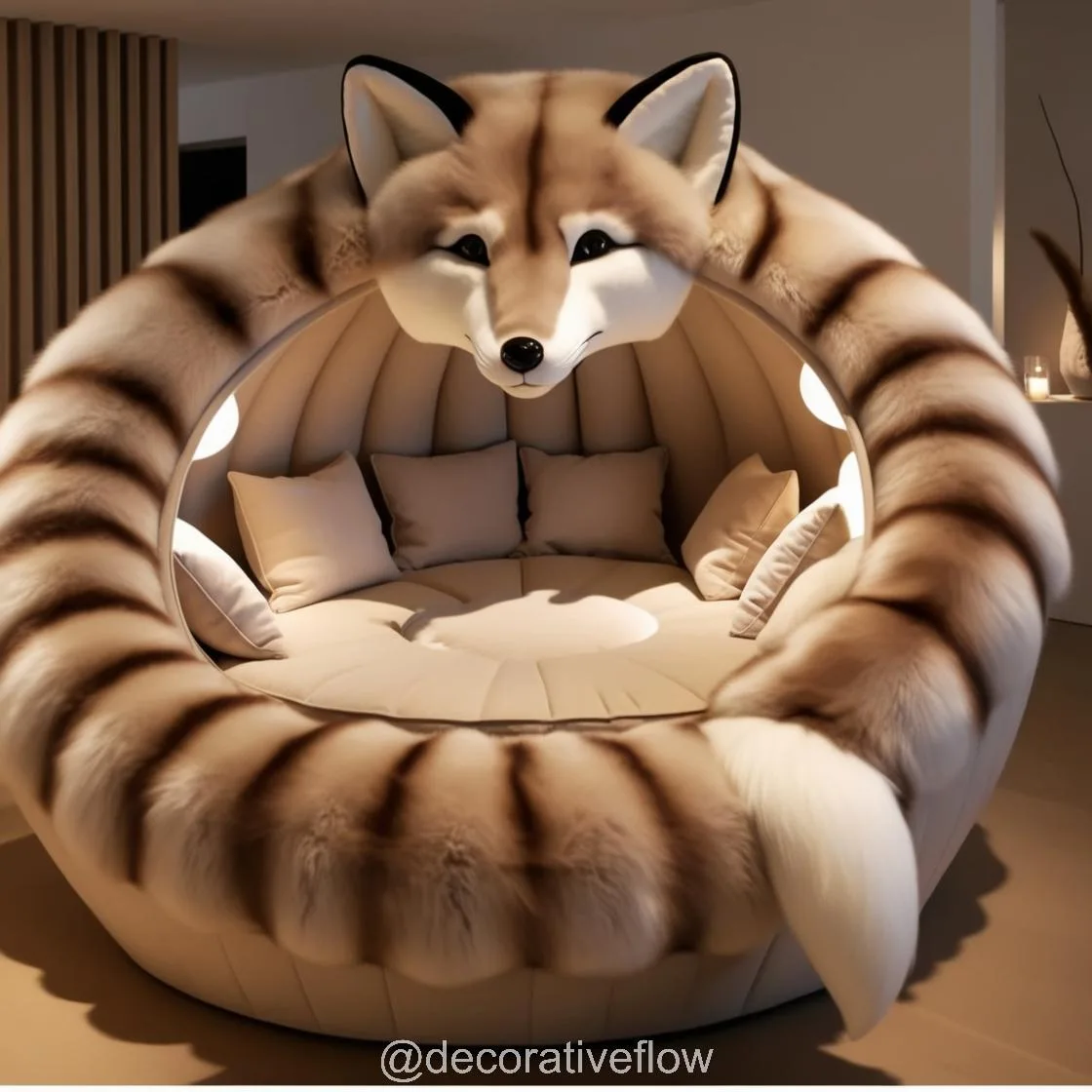 Lounge Like a Wolf: Experience Cozy Luxury with the Giant Wolf Lounging Pod