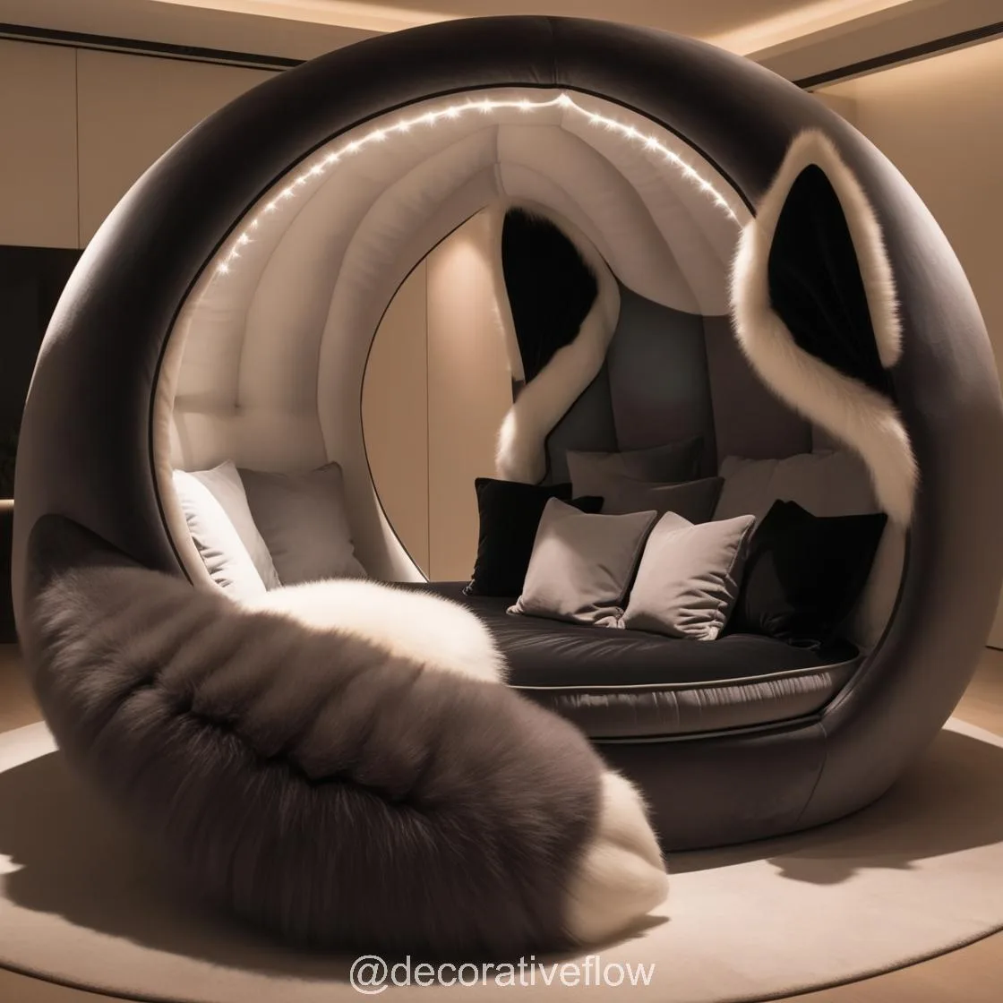 Lounge Like a Wolf: Experience Cozy Luxury with the Giant Wolf Lounging Pod