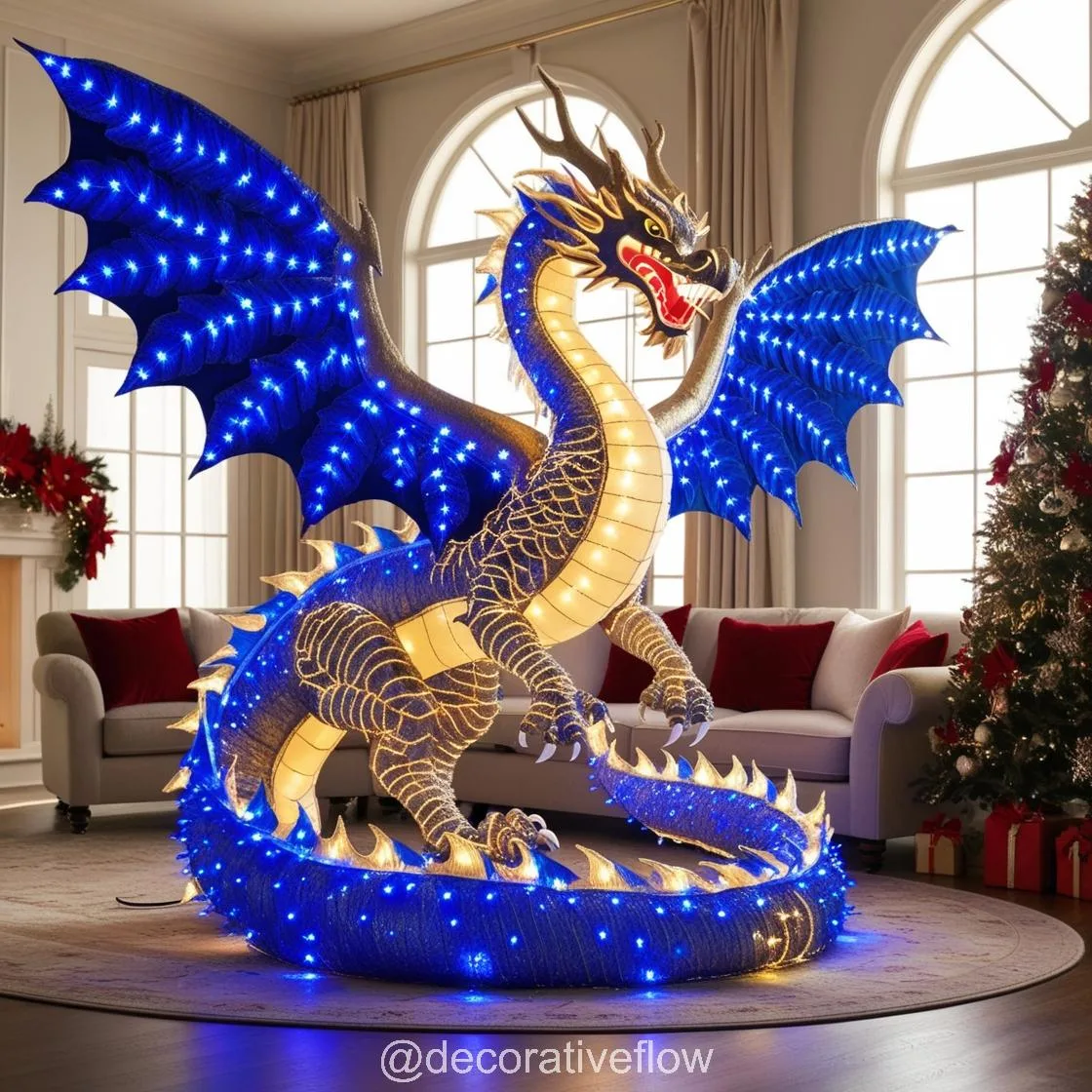 Bring Mythical Magic Home with Lighting Dragon Decor for Christmas