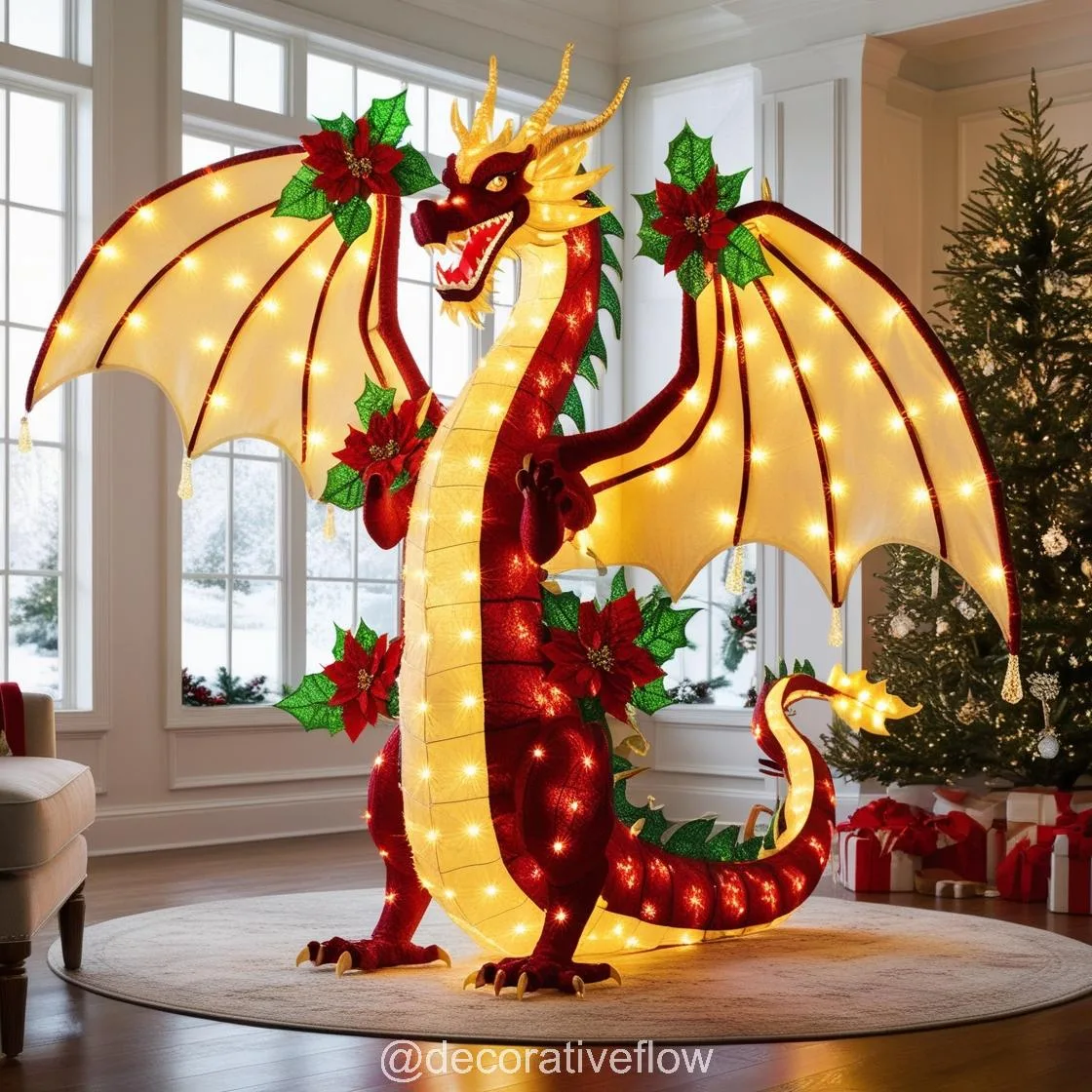 Bring Mythical Magic Home with Lighting Dragon Decor for Christmas