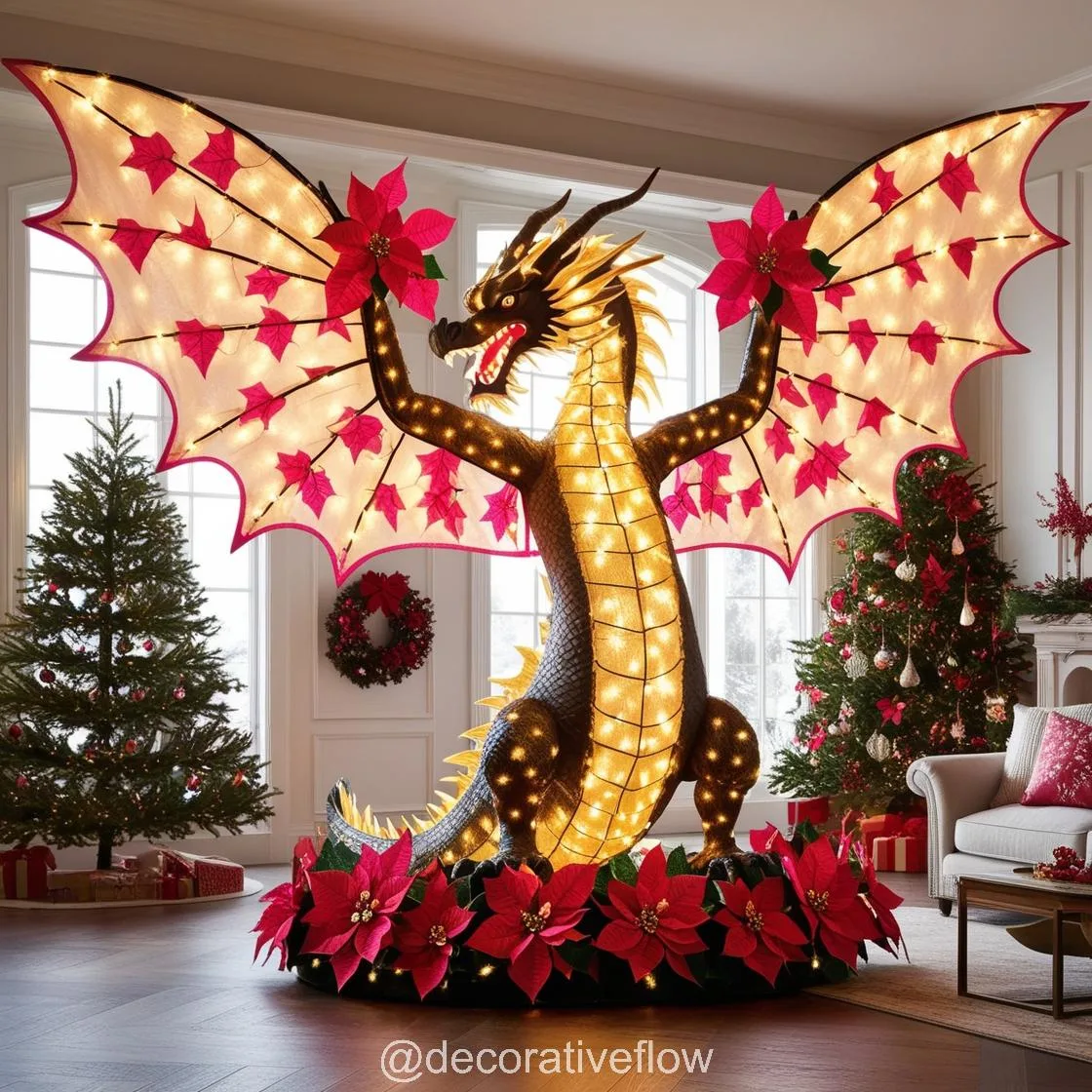 Bring Mythical Magic Home with Lighting Dragon Decor for Christmas