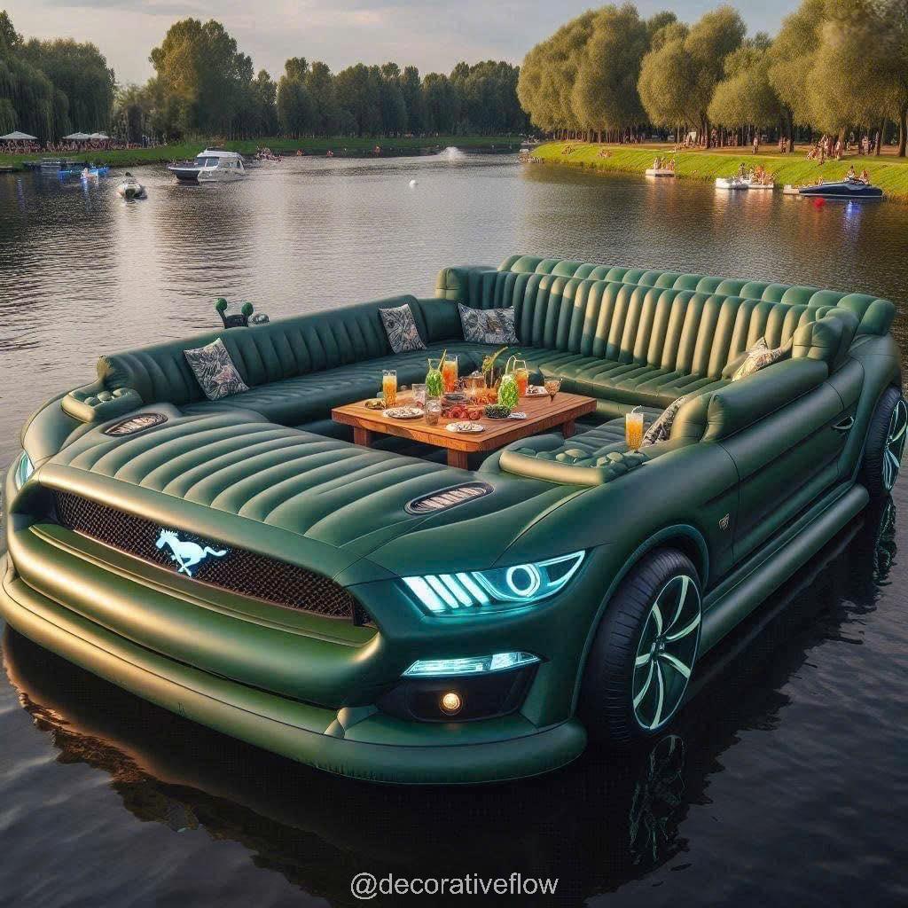 Mustang Inflatable Lounge Boat: A New Era of Aquatic Leisure