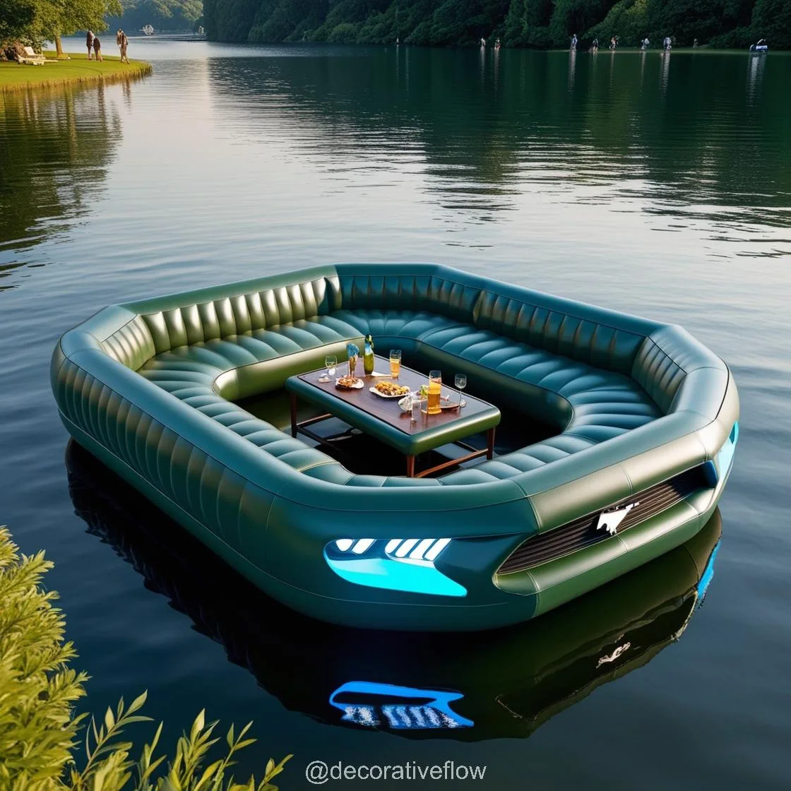 Mustang Inflatable Lounge Boat: A New Era of Aquatic Leisure