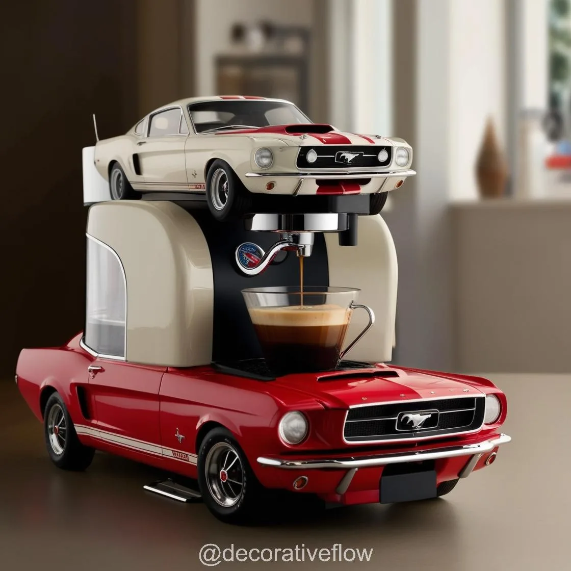 Start Your Day in High Gear with the Mustang Inspired Coffee Maker