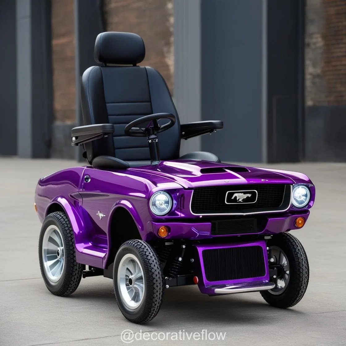 Mustang Inspired Electric Wheelchair: Redefining Mobility with Iconic Style and Power