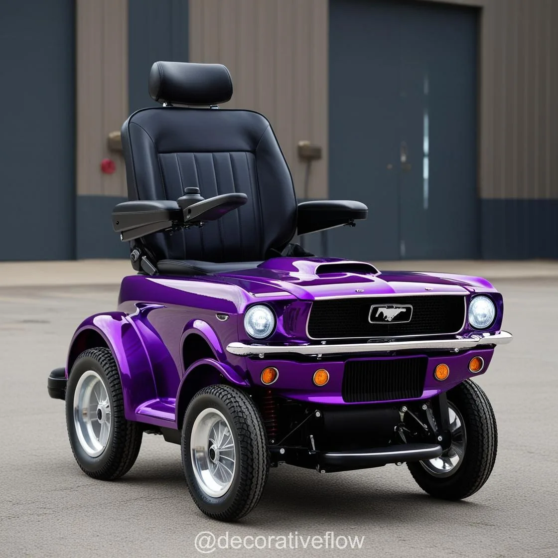 Mustang Inspired Electric Wheelchair: Redefining Mobility with Iconic Style and Power